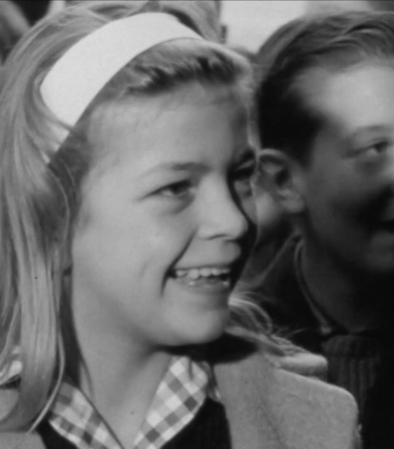 Une élève d'un collège mixte en 1961 